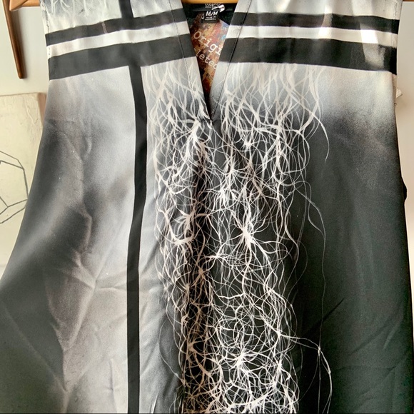 Original Art Up-cycle Tunic size M, Mossimo $15 - Picture 2 of 10